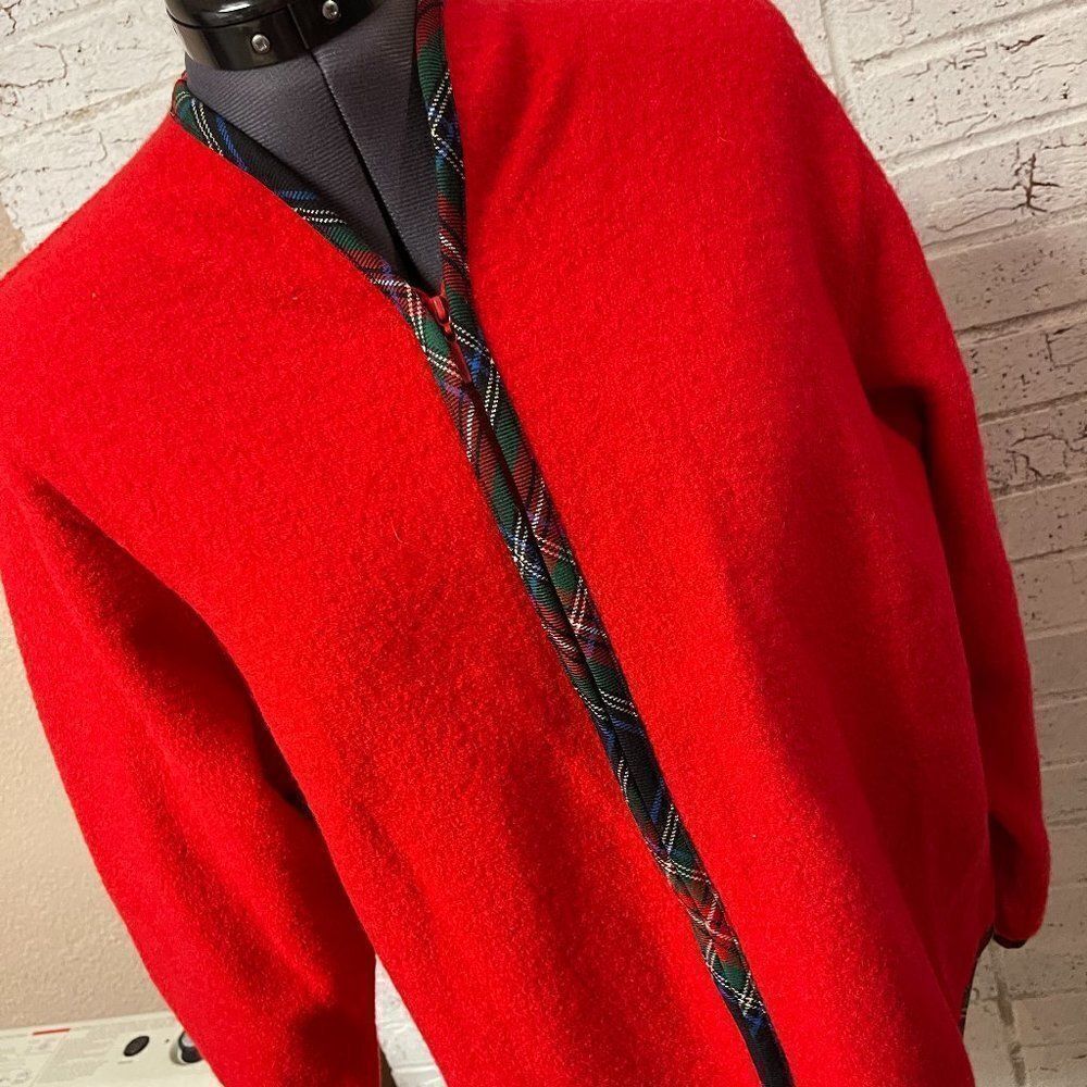 Pendleton Wool Red Plaid Jacket XL